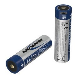 Ansmann pile rechargeable li-ion 18650, 3.400 mah