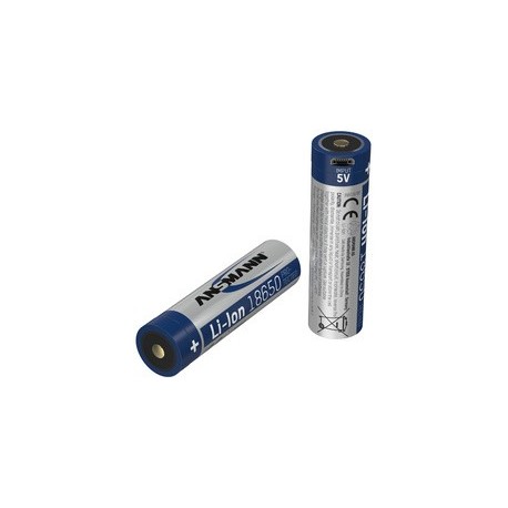 Ansmann pile rechargeable li-ion 18650, 3.400 mah