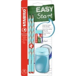 Stabilo kit d'écriture école easygraph "s", gaucher, bleu