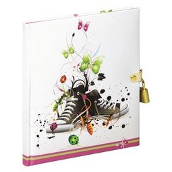 Pagna journal intime "hello pink", 80 g/m2, 128 pages