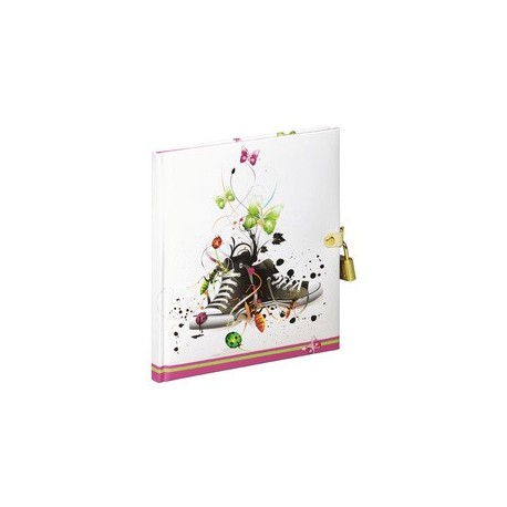 Pagna journal intime "hello pink", 80 g/m2, 128 pages