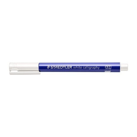 Staedtler marqueur permanent metallic calligraphy, blanc