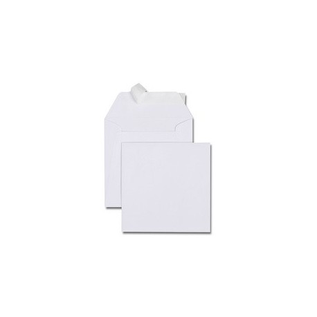 Gpv enveloppes 140 x 140 mm, sans fenêtre, blanc