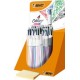 Bic stylo à bille rétractable 4colours shine présentoir