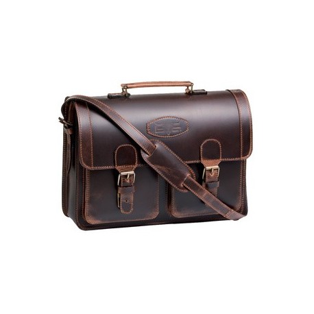 Mika serviette porte-documents robbert, cuir, marron