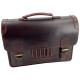 Mika serviette porte-documents reed, cuir, marron foncé mat