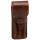 Mika etui à stylos pour 3 stylos, cuir, marron