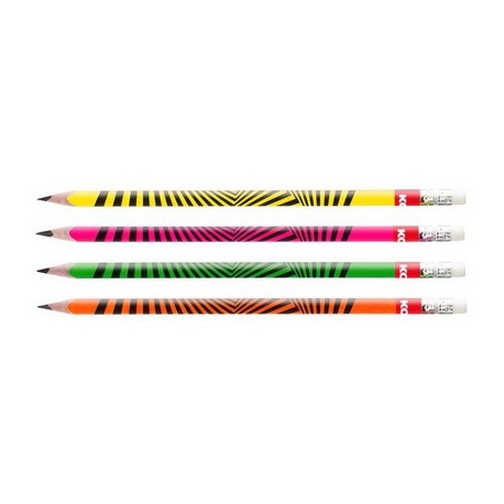 Kores crayon à papier "grafitos neon", degré de dureté: hb (LOT DE 12)