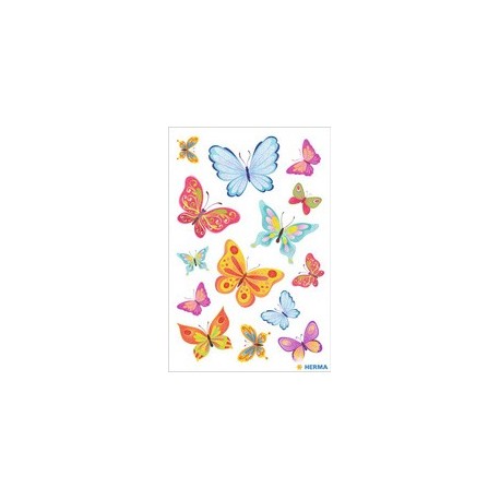 Herma autocollants decor "papillons", pailleté