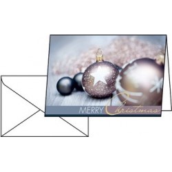 Sigel carte de noël "christmas wrapping", a6, 220 g/m2