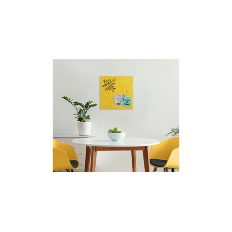Sigel tableau magnétique en verre artverum yellow structure