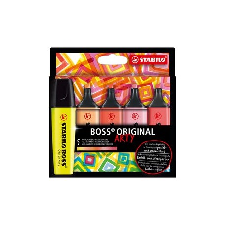 Stabilo surligneur boss original, étui carton arty de 10