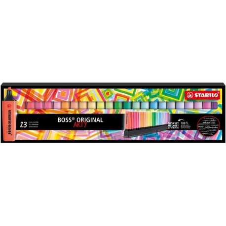 Stabilo surligneur boss original, set de bureau de 23 arty