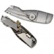 Wedo cutter de sécurité alu, lame trapèze, argent