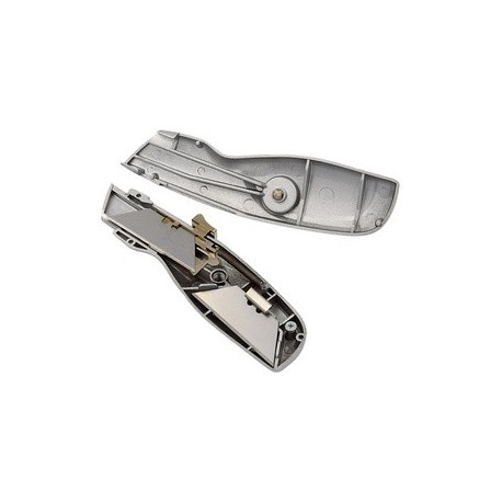 Wedo cutter de sécurité alu, lame trapèze, argent