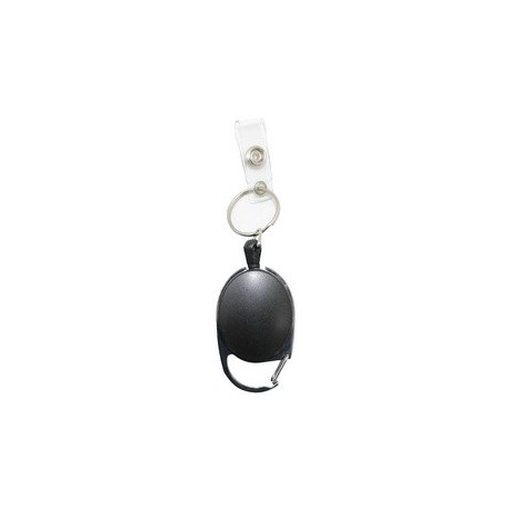 Wedo clip de ceinture avec cordon en nylon extensible, noir/