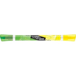 Maped surligneur fluo'peps pen duo,  2 pointes, jaune/vert