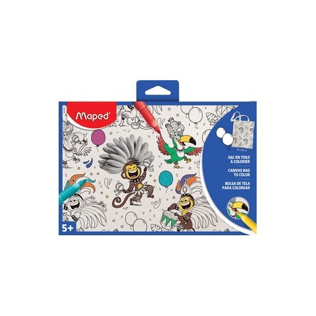 Maped sac en toile, (l)230 x (h)300 mm, imprimé, blanc