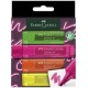 Faber-castell surligneur textliner 1546 neon, étui de 8