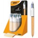 Bic stylo à bille rétractable 4 colours frozen, présentoir