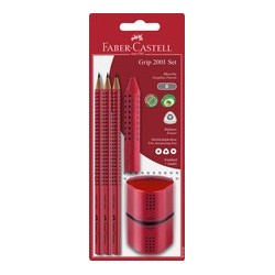 Faber-castell bleistift grip 2001 set, rose shadows, blister