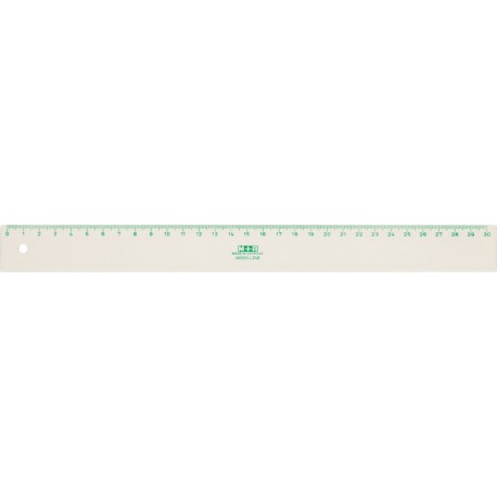 M+r règle "green line", 300 mm, en matériau biologique