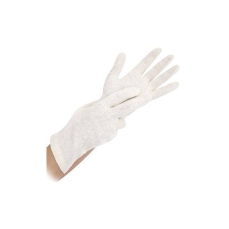 Hygostar gant coton nature, xl, naturel (LOT DE 24)