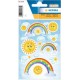 Herma sticker magic "rainbow", en film, pailleté