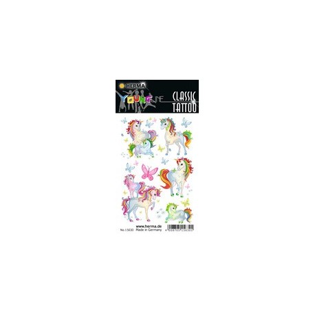 Herma tatouage classic "licorne best friends"