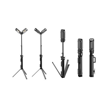 Ansmann projecteur de travail hybride tripod twin head wl500