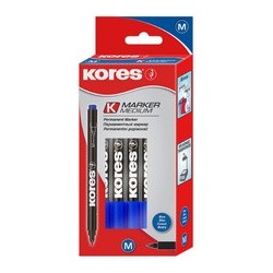 Kores permanent-marker "k marker fine", m, sortiert