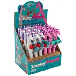 Wedo stylo bille licorne "lucky punch", présentoir de 24 (LOT DE 24)