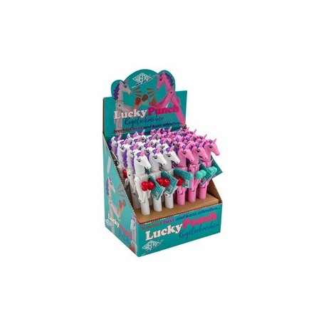 Wedo stylo bille licorne "lucky punch", présentoir de 24 (LOT DE 24)