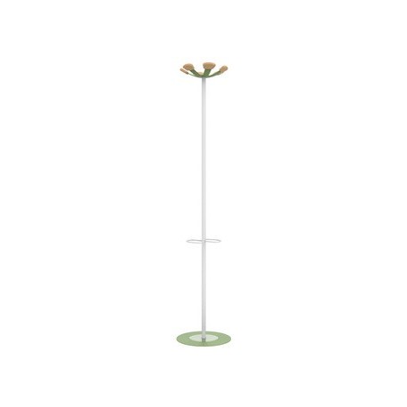 Unilux portemanteau aurora, hauteur: 1.680 mm, blanc/rouge