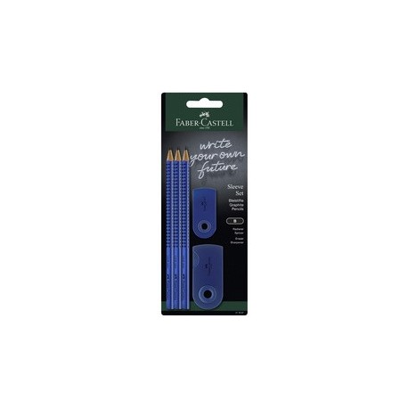 Faber-castell kit d'écriture sleeve, bleu