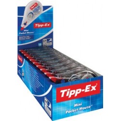 Tipp-ex roller correcteur mini pocket mouse, 5 mm x 6 m (LOT DE 10)