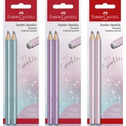 Faber-castell set de crayons graphite jumbo grip sparkle