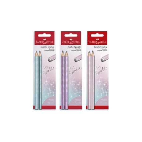 Faber-castell set de crayons graphite jumbo grip sparkle