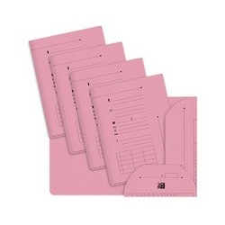 Oxford chemise sous-dossier pastel, 2 rabats, a4, rose