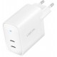 Logilink adaptateur de prise usb, 2x usb-c, blanc, 65 watts