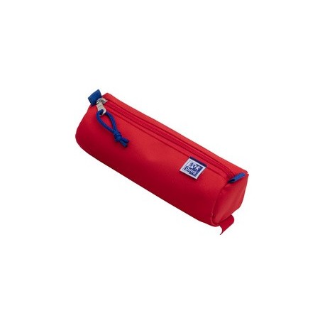 Oxford trousse ronde, polyester, rond, grand, rouge