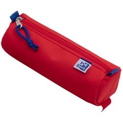 Oxford trousse ronde, polyester, rond, grand, bleu