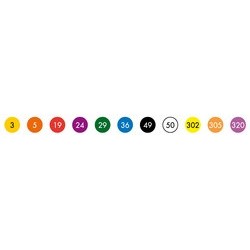Sakura marqueur industriel "solid marker", jaune fluo