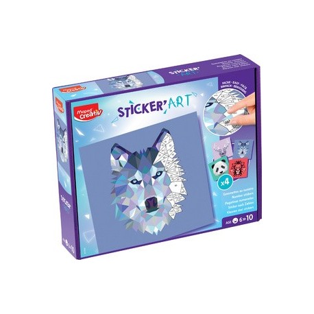Maped creativ collage sur chiffres sticker'art creative set