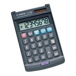 Canon calculette ls-39 e, alimentation solaire/par piles