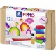 Fimo soft kit de pâte à modeler "basic", 12 pièces