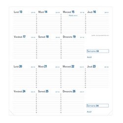 Quo vadis agenda scolaire "sept-bi" 2023/2024, assorti (LOT DE 10)