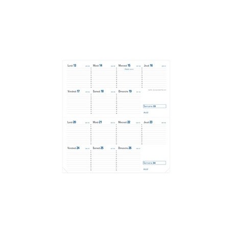 Quo vadis agenda scolaire "sept-bi" 2023/2024, assorti (LOT DE 10)