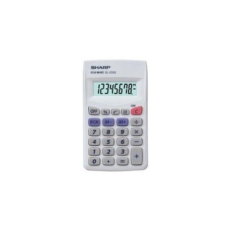 Sharp calculatrice modèle el 233s, alimentation par batterie