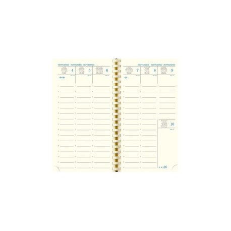 Exacompta agenda de poche sad 16s rialto, 2023/2024, 16 mois